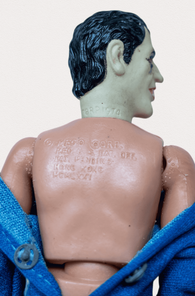 Copyright infor for Dreadful Dracula action figure
